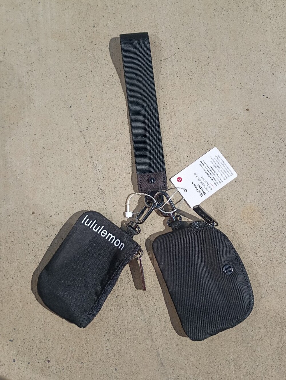 lululemon athletica Dual Pouch Wristlet - Black